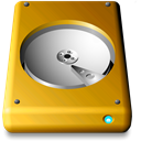 Gold HDD icon